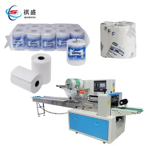 Horizontal Tissue Roll Wrapping Packaging Machine Single Cylinder Toilet Paper Semi Automatic Packing Machine