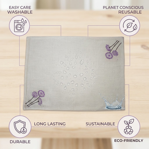 Artisan Cotton Table Mat | Handmade Dining <b>Placemat</b> for Hotel Restaurant | Wholesale Durable Washable Reusable Eco Friendly Mat - Product Image 6