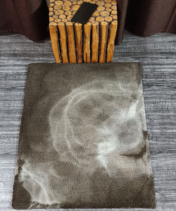 Tapis oriental en coton à poils longs |   Tapis d'intérieur tufté à la main, motif floral, écologique, ignifuge, antidérapant, adapté aux animaux domestiques, épaisseur 12 mm - Product Image 1