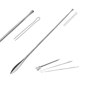 Durable Reusable 1.5 mm 15cm Myrtle Leaf Probe Stainless Steel Dental <b>Surgical</b> <b>Instrument</b> Manual Power Source Made in Pakistan - Product Image 1
