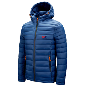 Veste d'hiver matelassée pour homme, avec capuche, imperméable, rembourrée, avec fermeture éclair, pour les activités de plein air, les voyages et les occasions décontractées - Product Image 5