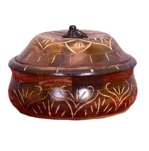 Elegante Caja de Madera para Chapati, Contenedor de Almacenamiento de Roti con Tapa para Pan Fresco, Uso en la Cocina - Product Image 6