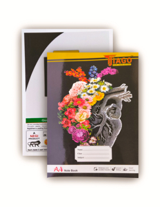 Cuaderno Tiago A4, 168 Páginas, 58 GSM, Papel Rayado, Cubierta con Estampado Floral para Estudiantes Escolares - Product Image 3