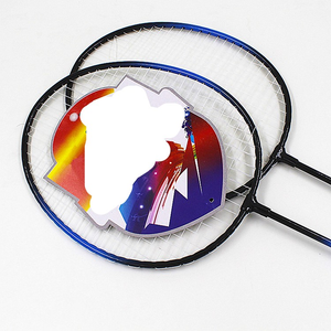 Raqueta de Bádminton Profesional Personalizada con Empuñaduras Resistentes, Marco de Fibra de Carbono de Marca Auténtica, Dureza de Raqueta Dura y Suave para Jugar - Product Image 3