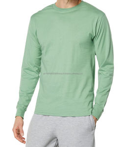 T-shirt à manches longues pour homme en coton et polyester 100% de dernière conception fabriqué sur mesure - Product Image 1