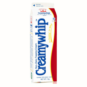 Crème de garniture non laitière Creamywhip blanche 1KG, ingrédient de boulangerie HALAL, prix de gros OEM/ODM, expédition directe mondiale - Product Image 1