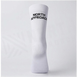 Chaussettes North Approach pour adultes, blanches avec bout rose, respirantes, tricotées, pour un usage quotidien décontracté - Product Image 2