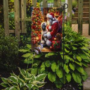 Drapeau multicolore havanais Père Noël Jardin Boîte aux lettres Bannière décorative de cour pour Patio Oeuvre d'art pour parterres de fleurs - Product Image 2