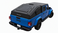 Auvent rigide en aluminium de style wedge pour Jeep Gladiator 5 pieds 4x4 tout-terrain, anti-poussière avec accès latéral à ailes de mouette