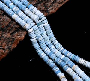 Natural Blue <b>Opal</b> Heishi Tyre Shape Beads 6-7mm Blue <b>Opal</b> Smooth Wheel Beads Wholesale Bulk Gemstone Bead Strand 16 Inch Strand - Product Image 3