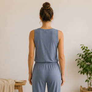 Ensemble de vêtements décontractés pour femmes, ensemble de pyjamas en Tencel, vêtements de nuit pour femmes, respirant, léger, ensemble de vêtements pour femmes - Product Image 2