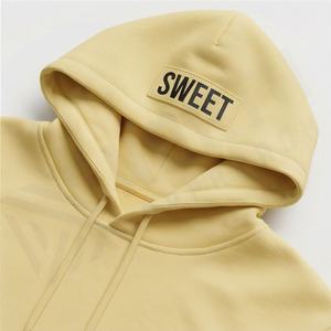 Sudadera con Capucha Extra Grande de Felpa de Algodón con Logotipo de Empresa Bordado Personalizado, Uniformes para Personal, Pedidos Personalizados en Color Suave - Product Image 4