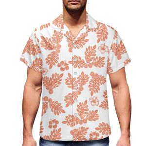 Chemise à col rabattu en polyester respirant, motif Hawaïen artistique exclusif, imprimé fruit du pain, tendance estivale - Product Image 6