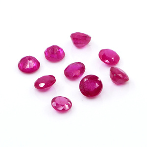 Rubis naturels de Bangkok, ronds calibrés de 4 mm, pierres précieuses de rubis naturelles facettées, prêtes à l'emploi pour la création de bijoux - Product Image 3