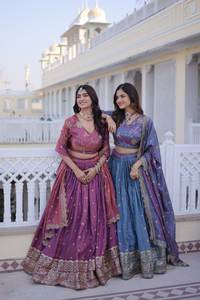 Lehenga Choli Traditionnel Brodé de Paillettes et de Zari, en Fausse Fourrure de Créateur, Fait Main, Idéal pour Mariages et Soirées – Meilleure Vente - Product Image 6