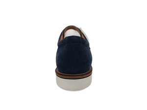 Chaussures habillées en daim pour hommes à bout rond et lacets, bleu marine, semelle intermédiaire en EVA, semelle extérieure en caoutchouc, toutes saisons - Product Image 4