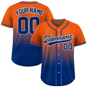 Maillot de baseball unisexe 100 % polyester à sublimation, manches courtes, séchage rapide, avec boutons, personnalisable avec le nom de l'équipe, support OEM en gros - Product Image 2