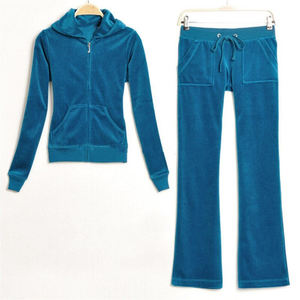 Ensemble de survêtement décontracté pour femme, idéal pour l'hiver, en velours écologique vintage, à capuche, manches longues, motif écossais, avec poches latérales et taille élastique - Product Image 5