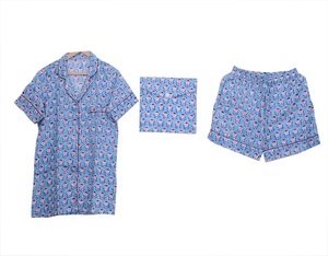 Ensemble de pyjama de luxe 100% coton imprimé à la main – Ensemble de pyjama court respirant pour l'été pour femmes - Product Image 2