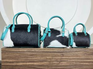 Bolso Bandolera de Cuero Vacuno de Alta Calidad, Estilo Speedy, para Mujer, Bolso de Viaje Pequeño de Cuero Genuino, Bolso de Fin de Semana de Lujo - Product Image 4