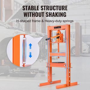 Pressa Idraulica a Telaio H da 6 Tonnellate per Garage/Officina, Piastre di Pressione in Acciaio Regolabili, Nuova Condizione, per Motori e Componenti Centrali - Product Image 5