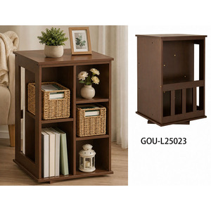 Mueble de salón con 3 puertas, color negro, estilo moderno. - Product Image 2