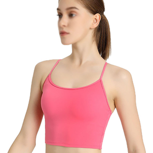 Sujetador Deportivo para Mujer, con Relleno Extraíble, Absorbe la Humedad, Elástico, para Yoga, Running, Ejercicio, Ropa Deportiva - Product Image 2