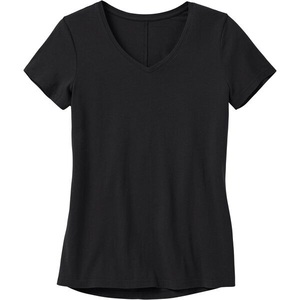 Camiseta de mujer personalizada de diseñador liso de algodón suave, camiseta de mujer reciclada de manga corta con cuello redondo y corte ajustado estampado al por mayor - Product Image 5