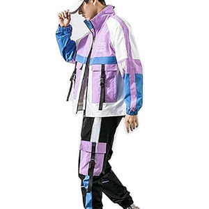 Chaqueta y Pantalones Deportivos de Moda Europea para Mujer, Talla Grande, con Cierre, de Nailon, Cortavientos, para Correr - Product Image 4