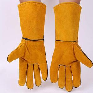 Guantes de Seguridad de Cuero Transpirable Vintage al por Mayor para Uso Industrial en Exteriores, Guantes de Soldadura - Product Image 3