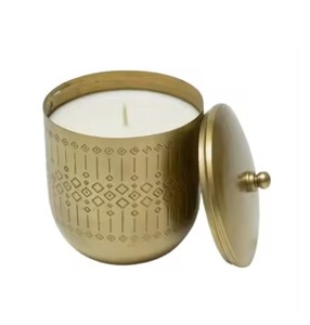 Best Design Candle Jar Antique Available Handmade Unique Round Shape Metal Candle Jar With Exclusive Quality Home <b>Decor</b> - Product Image 1