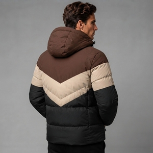 Men Puffer <b>Jacket</b> Winter Quilted Outerwear Lightweight Insulated Warm Coat Water Resistant Comfortable Casual Clothing - Product Image 2