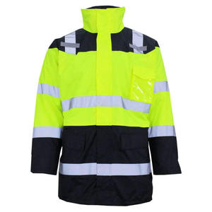 Comfortable High Visibility <b>Reflective</b> Safety <b>Jacket</b> for <b>Men</b> Polyester Material Customized Logo Option <b>Men's</b> <b>Jackets</b> - Product Image 2
