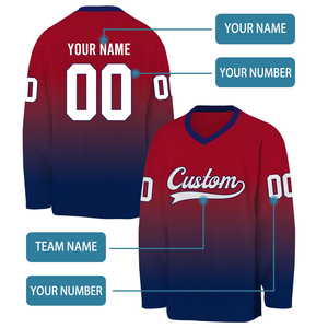 Ice Hockey Uniform Lace Up Neck Sublimated Team Wear - Product Image 2