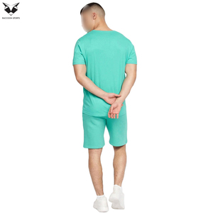 Ensemble court d'été unisexe tendance, manches courtes, couleur unie, excellente qualité, fabriqué par le meilleur fournisseur, ensembles de chemises courtes d'été - Product Image 2