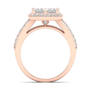 แหวนเพชรหมั้นทองคำขาว 14K ประดับเพชร IGI Certified รุ่นขายดีของ REYES สำหรับผู้หญิง ออกแบบได้ตามสั่ง แหวนแต่งงาน - Product Image 4