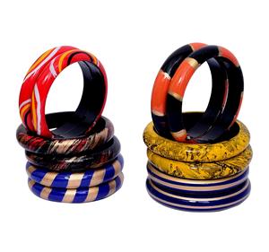 Nuevas pulseras de resina recién llegadas, juego de pulseras de madera personalizables en colores, tamaño personalizado, la mejor calidad, joyería de moda. - Product Image 6