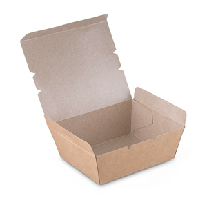 Barquette en carton kraft blanc enduit, biodégradable, résistante à la graisse, imprimée numériquement, pour emballage alimentaire (gâteaux, pâtes, plats à emporter) - ECOCARE - Product Image 4