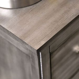 Bellissimo Comodino in Stile Transizionale, 1 Pezzo, Grigio, per Arredamento Camera da Letto - Product Image 3