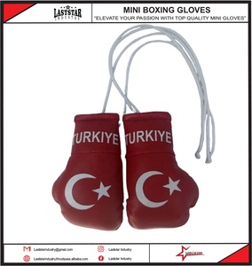 ถุงมือชกมวยขนาดเล็กพวงกุญแจห้อยธงประเทศออกแบบได้ตามต้องการหนัง PU ถุงมือชกมวยขนาดมินิจากอเมริกา - Product Image 4