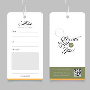 Etiqueta Colgante con Diseño Nuevo y Moderno, Etiqueta de PVC con Cordón para Regalo Especial, Etiquetas Colgantes para Prendas de Vestir - Product Image 3