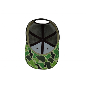 Vietnam Factory ODM OEM Custom Blank Old School Duck Hunting Trucker Mesh Hats Duck Camo Truckers 6 Panel 112 Snapback Hats Caps - Product Image 5
