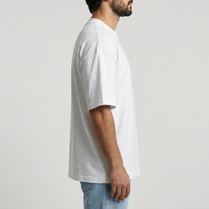 Short Sleeve O-Neck Street Style Casual Jersey Cotton Front Logo Men's Regular Fit T-Shirt Geometric Rhinestone Digital <b>Printing</b> - Product Image 2