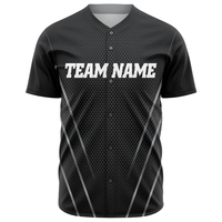 Maillot de baseball noir personnalisé pour hommes, respirant, pour l'entraînement des équipes, vêtements de sport