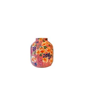 Jarrón de Metal con Diseño Floral Colorido Estilo Vintage, Centro de Mesa Personalizado para Decoración de Hoteles y Restaurantes - Product Image 1