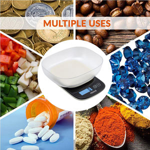 Balance alimentaire numérique électronique intelligente, portable, en plastique, étanche, 10 kg, avec batterie - Product Image 6