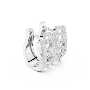 ต่างหูเพชรทรงกลมทองคำ 14K โรสโกลด์ เพชรเพาะเลี้ยงสำหรับผู้หญิง ของขวัญวันครบรอบ เพชรเพาะเลี้ยงใหม่ - Product Image 6