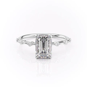 Emerald Cut Lab-Grown <b>Diamond</b> Engagement Wedding <b>Ring</b> 2.45 Carat Yellow Gold 14k Luxury IGI Certified Party - Product Image 3