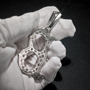 จี้เพชรโมอิสซาไนต์รูปตัวอักษร B เงินแท้ 925 ประดับเพชรแบบ Iced Out จี้อักษรย่อ สไตล์ฮิปฮอป เครื่องประดับอักษรตามสั่ง ของขวัญ - Product Image 4