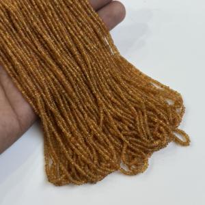 ลูกปัดแฟนตาแกรนเนตทรงรอนเดลล์ธรรมชาติ AAA สีส้ม ลูกปัดพลอยแกรนเนต ความยาว 16 นิ้ว ขายส่ง ลูกปัดแบบหลวมสำหรับทำเครื่องประดับ - Product Image 3